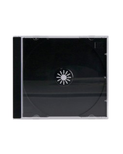 Caja de cd q-connect -con interior negro -pack de 10 unidades