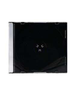 Caja de cd q-connect slim -con interior negro -pack de 25 unidades