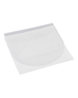 Funda autoadhesiva para cd q-connect con solapa pack de 10 unidades