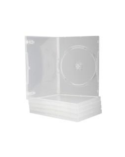 Caja dvd q-connect transparente pack de 5 unidades