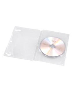 Caja dvd q-connect transparente pack de 5 unidades