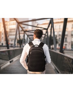 Mochila para portatil q-connect 18" negra 1 asa 1 bolsillo exterior medidas 330x470x180 mm
