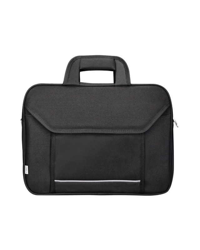 Maletin para portatil q-connect 15,4" negro 1 asa 2 bolsillos exteriores medidas 390x290x90 mm