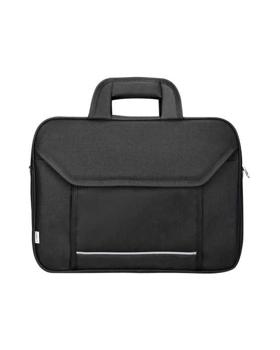 Maletin para portatil q-connect 15,4" negro 1 asa 2 bolsillos exteriores medidas 390x290x90 mm