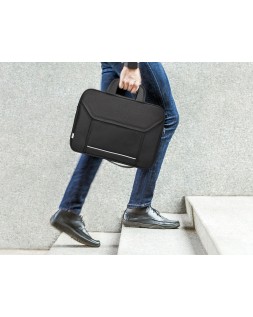 Maletin para portatil q-connect 15,4" negro 1 asa 2 bolsillos exteriores medidas 390x290x90 mm