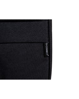 Funda para portatil q-connect 15,6" con asas retractiles cremallera 3 bolsillos exteriores negro
