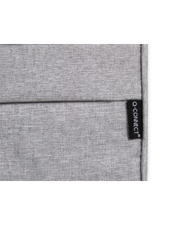 Funda para portatil q-connect 15,6" con asas retractiles cremallera 3 bolsillos exteriores gris
