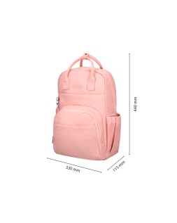 Mochila antartik glow bags con acolchado para portatil 15" rosa 25 l 440x150x310 mm
