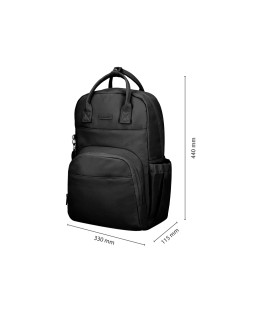 Mochila antartik glow bags con acolchado para portatil 15" negro 25 l 440x150x310 mm