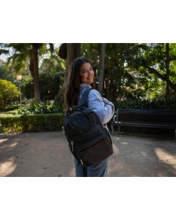 Mochila antartik glow bags con acolchado para portatil 15" negro 25 l 440x150x310 mm