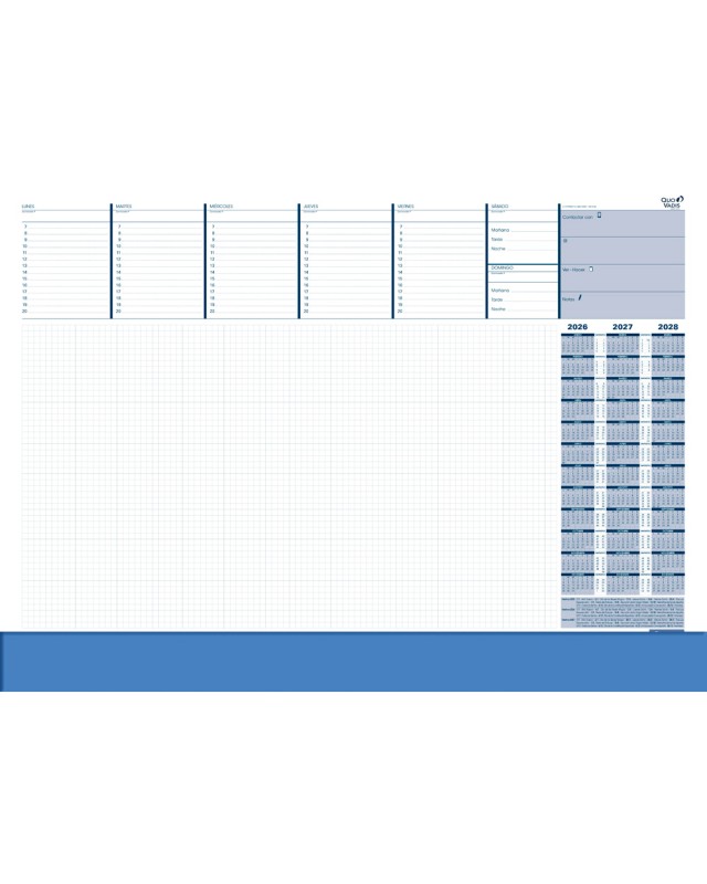 Planning sobremesa semanal quo vadis escribania esp su8200 42x59,5 cm