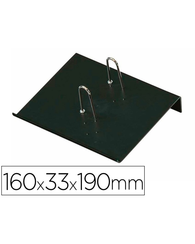Portacalendario plastico faibo para bloc bufete 100% reciclable color negro 160x33x190 mm