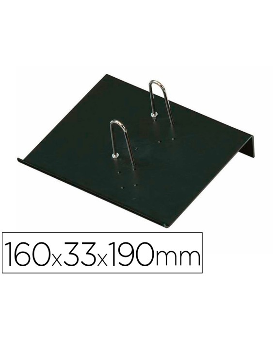 Portacalendario plastico faibo para bloc bufete 100% reciclable color negro 160x33x190 mm