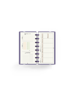 Planificador carchivo ingeniox my week check list my week semanal malva 105x210 mm