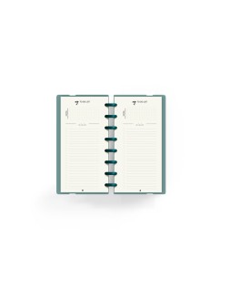 Planificador carchivo ingeniox my week check list my week semanal turquesa 105x210 mm