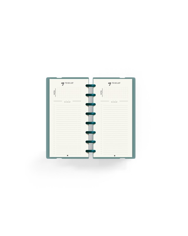 Planificador carchivo ingeniox my week check list my week semanal turquesa 105x210 mm