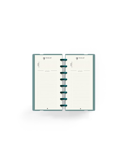 Planificador carchivo ingeniox my week check list my week semanal turquesa 105x210 mm