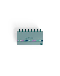 Planificador carchivo ingeniox my week check list my week semanal turquesa 105x210 mm