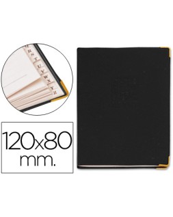 Listin telefonico q-connect tapa flexible con cantonera dorada 120x80 mm