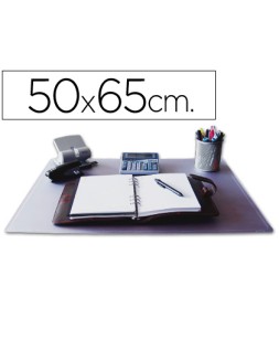 Vade sobremesa q-connect polipropileno transparente 50x63 cm