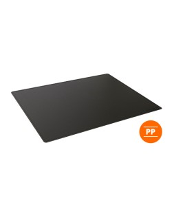Vade sobremesa durable polipropileno antideslizante contorneado color negro 53x40 cm