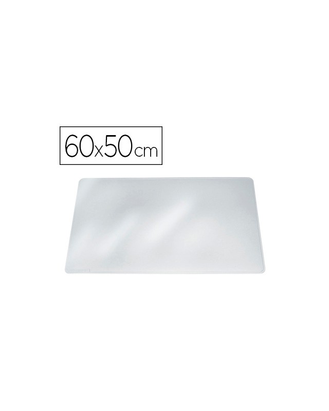 Vade sobremesa durable transparente antirreflectante 65x50 cm