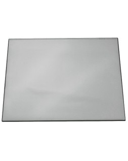 Vade sobremesa durable negro con tapa transparente 70x50 cm
