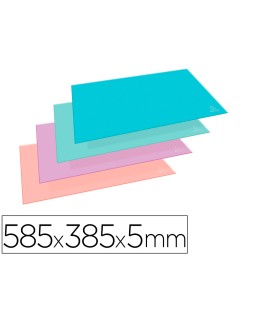 Vade de sobremesa exacompta aquarel carton forrado colores pastel surtidos 585x385x5 mm
