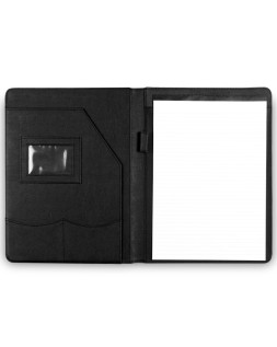 Carpeta portafolios q-connect sin cremallera sin asas con departamentos interiores colornegro 320x250 mm