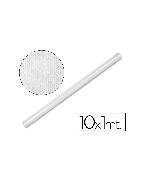 Papel kraft liderpapel blanco rollo 10x1 m