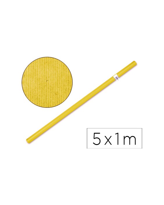 Papel kraft liderpapel amarillo rollo 5x1 m