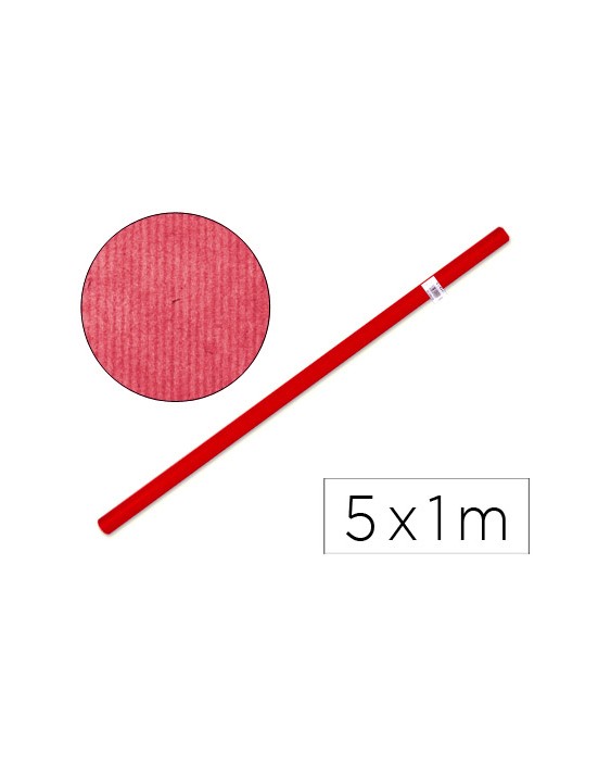 Papel kraft liderpapel rojo rollo de 5x1 m