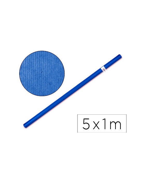 Papel kraft liderpapel azul rollo 5x1 m