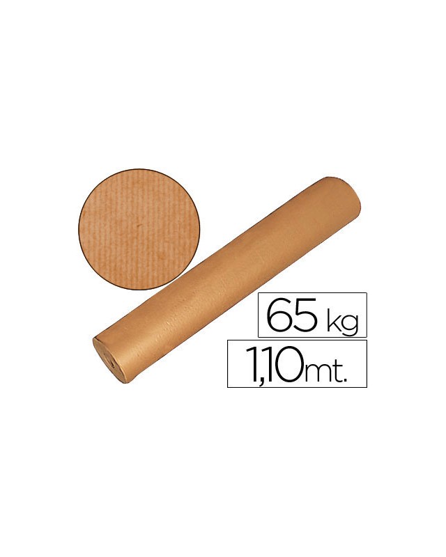 Papel kraft marron bobina 1 m de altura 60/65 kg longitud 812 m