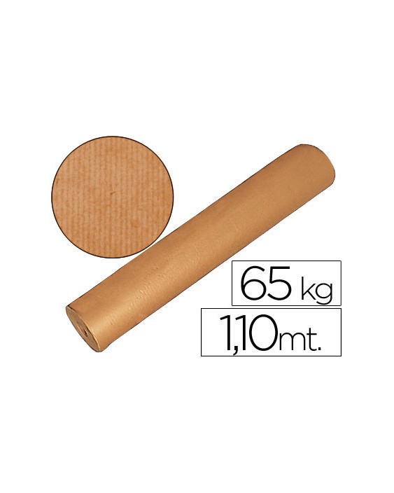 Papel kraft marron bobina 1 m de altura 60/65 kg longitud 812 m