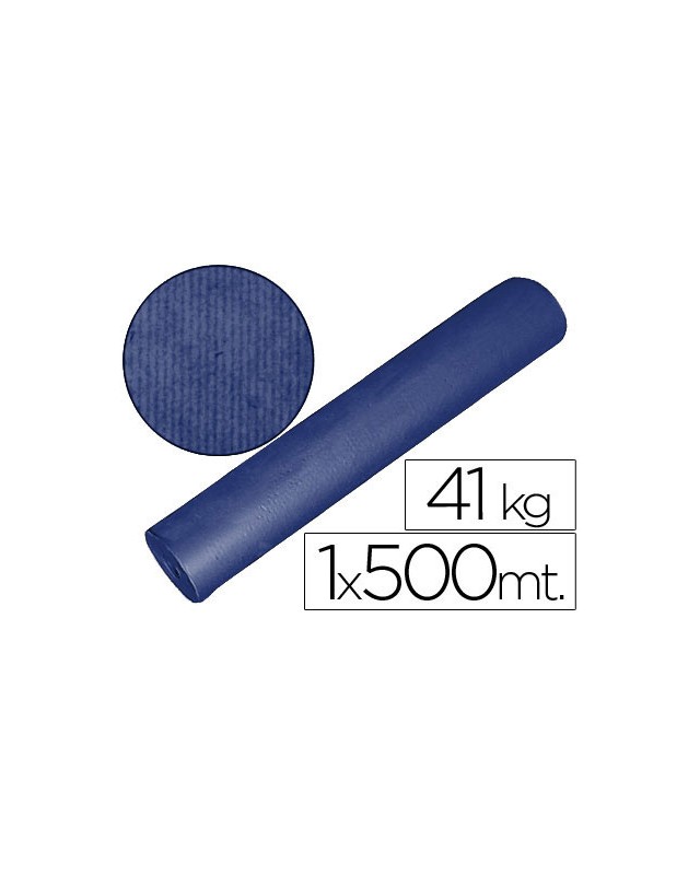 Papel kraft azul bobina 1 m x 500 m especial para embalaje