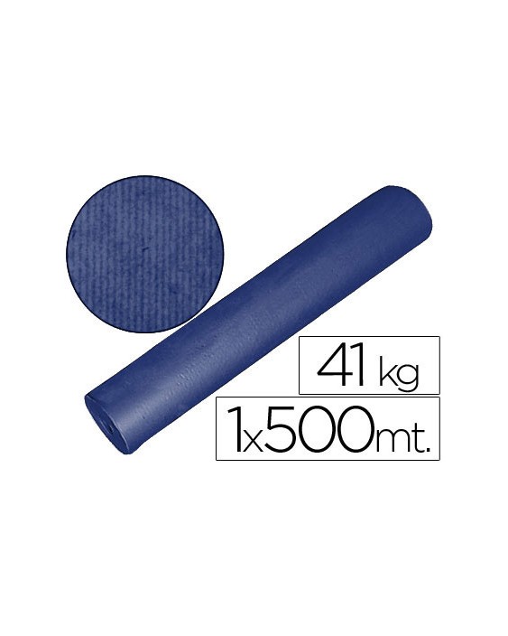 Papel kraft azul bobina 1 m x 500 m especial para embalaje