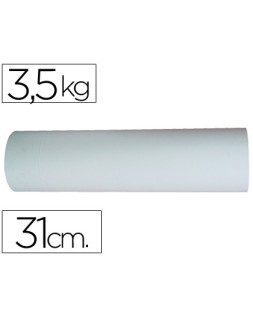 Papel kraft liderpapel bobina ancho 31 cm longitud 188 m peso 3,5 kg gramaje 50 gr blanco