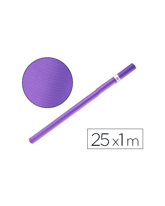 Papel kraft liderpapel violeta rollo 25x1 m