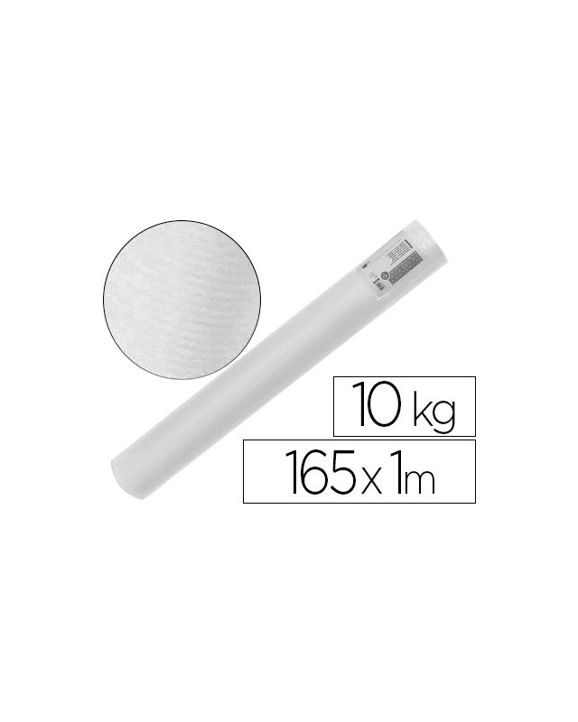 Papel kraft verjurado liderpapel blanco ancho 1 m longitud 165 m gramaje 60 gr peso 10 kg