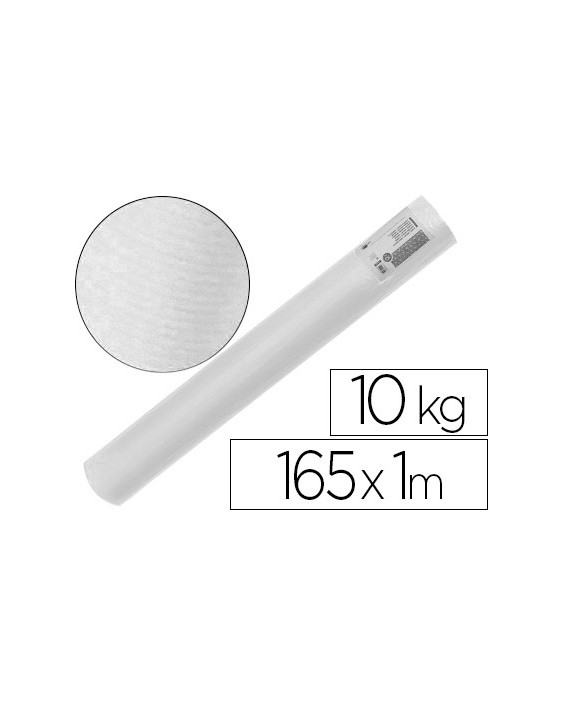 Papel kraft verjurado liderpapel blanco ancho 1 m longitud 165 m gramaje 60 gr peso 10 kg