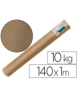 Papel kraft verjurado liderpapel marron ancho 1 m lomgitud 140 m gramaje 70 gr peso 10 kg
