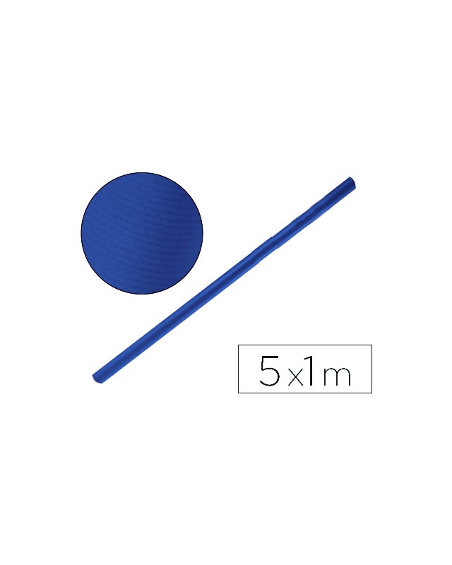 Papel kraft liderpapel azul azurita rollo 5x1 m