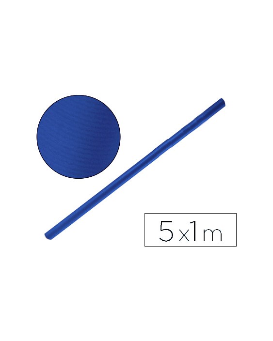 Papel kraft liderpapel azul azurita rollo 5x1 m