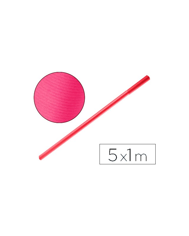 Papel kraft liderpapel fucsia rollo 5x1 m