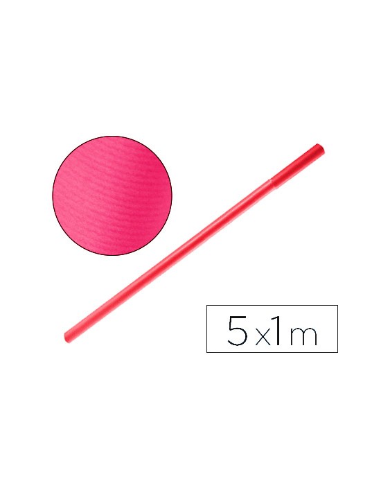 Papel kraft liderpapel fucsia rollo 5x1 m