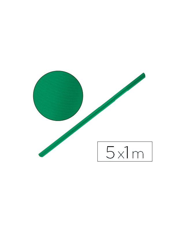 Papel kraft liderpapel verde musgo rollo 5x1 m