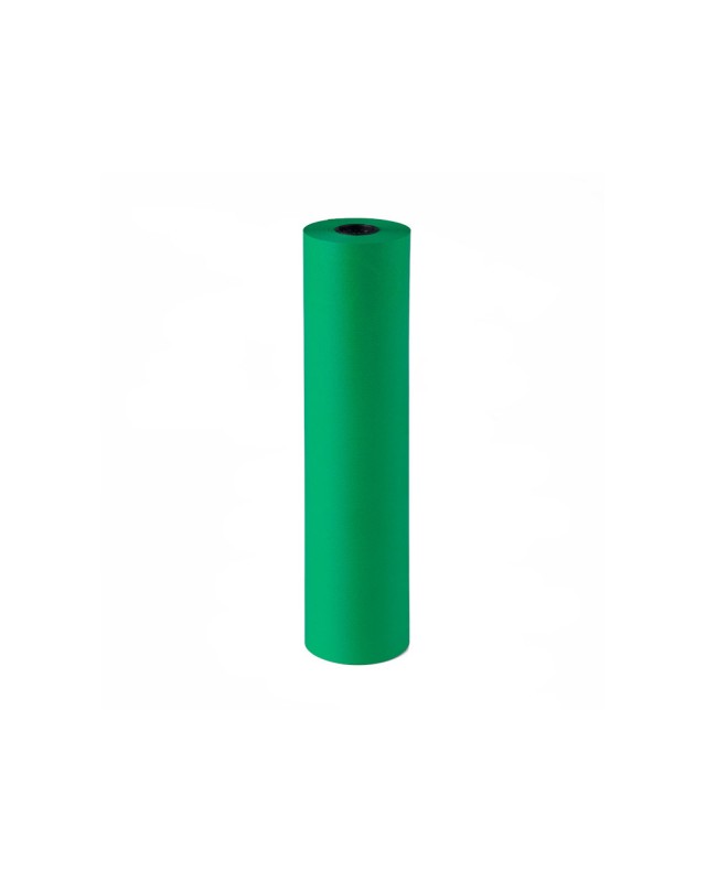 Papel de regalo kraft liderpapel bobina ancho 62 cm peso 7 kg gramaje 60 g verde