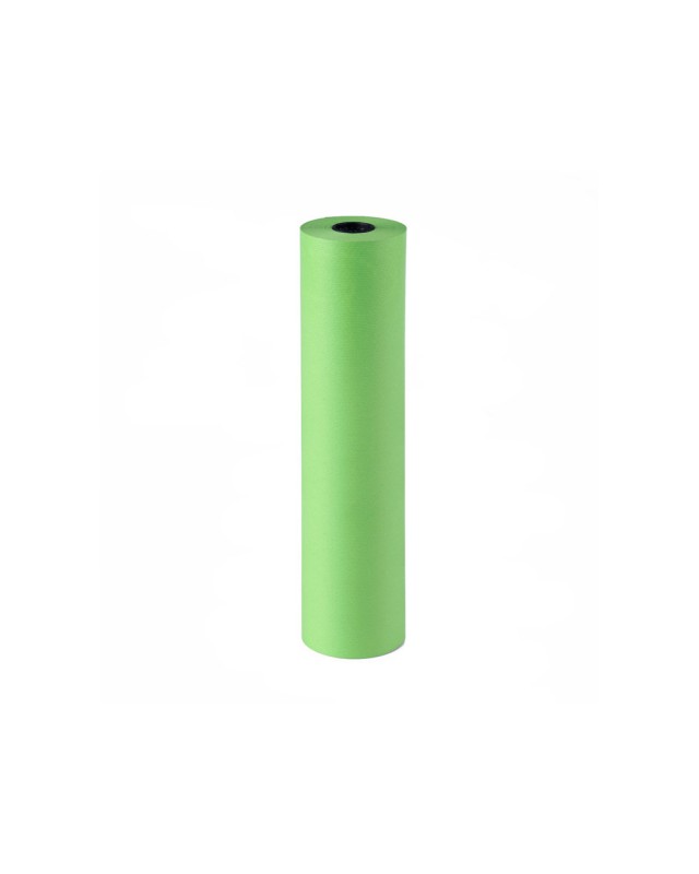 Papel de regalo kraft liso bobina ancho 62 cm peso 7 kg gramaje 60 g verde pistacho