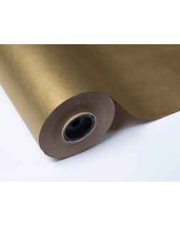 Papel de regalo basika metalizado oro bobina ancho 31 cm longitud 80 m